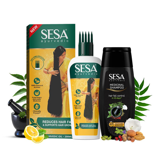 SESA Ayurvedic Hair Oil 100Ml +Shampoo 50Ml